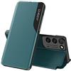 TANYO Smart Clear View Cover per Samsung Galaxy S21 Ultra (S30 Ultra), Premio Custodia con Una Schermo Finestra, Specchio Elegante Flip Case con Supporto Pieghevole - Verde