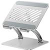 tounee Supporto per Tablet, Supporto da Scrivania in Alluminio Regolabile con Doppia Barra, Compatibile con iPad, Tablet Surface, Monitor Portatili, Kindle e Altro (4,7-16,5) (argento)