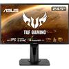 ASUS TUF Monitor Gaming VG259QM 24.5", FullHD (1920x1080), 280Hz, Fast IPS, Tempo di Risposta 1ms, G-SYNC, Adaptive Sync, Flicker Free, HDR 400, Riduzione Luce Blu, GamePlus, Regolabile