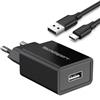 TechExpert Kit di ricarica compatibile con tablet Lenovo Yoga Tab 3 Plus Tab 4 Plus X704F Tab M10 TB-X605F TB-X605L P10 TB-X705F TB-X705L YT-X703F YT-X703L YT-X703X Tab M9 ZAC4 ZAC5 (Nero)