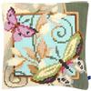 VERVACO Kit Cuscino Punto Croce Farfalle Decorative Set Ricamo Principianti Cuscini Gobelin Decorativi ca. 40 x 40 cm Accessori per Lavoretti Creativi DIY Casa Decor Hobby Adulti Cross Stitch
