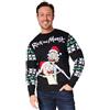 RICK AND MORTY Maglione Natalizio Uomo - Maglione Natale M-2XL per Ragazzo - Christmas Jumper Uomo Divertente Gadget Regalo (Black, XL)