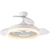 Eden pulse Ventilatore nero 72 W 7200 lm 3 pale, telecomando, memoria, LED integrato, 35/45 x 122 x 122 cm