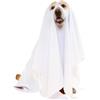 Walopola Costumi di Halloween per cani, Costume da fantasma per cane, Mantello fantasma gotico per animali domestici, Costume da cane horror, costume per cani traspirante per feste in costume