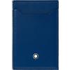 Montblanc / Meisterstück / custodia 3 scomparti / pelle blu e nera - 129684