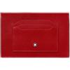 Montblanc / Meisterstück / porta carte 6 scomparti / pelle rossa - 129909