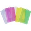 Vicloon Porta Badge, 5Pcs Portabadge Verticale, ID Carte Porta Badge Colore, Carte d'identità in Plastica con Fessura per il Pollice, Ufficio Scuola ID di Credito Licenze Pass (5 Colori)