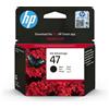 HP CARTUCCIA ORIGINALE HP 47 6ZD21AE NERO DeskJet Ink Advantage Ultra 4800 4826 AiO