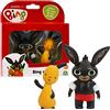 Giochi Preziosi Bing - Coppia di mini personaggi, Bing con i braccioli e il costumino e Flop che saluta, adatti per le mani dei più piccoli, per bambini a partire dai 18 mesi, BNG10W01