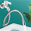 HEBEOT Prolunga per rubinetto da cucina antiscivolo, testa a spruzzo girevole a per 360°, beccuccio regolabile per bagno e cucina (20 cm)