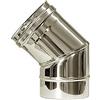 MBM Curva 45 canna fumaria DN 200 tubo acciaio inox 316