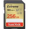 SanDisk 256GB Extreme scheda SDXC + RescuePro Deluxe fino a 180 MB/s UHS-I Class 10 U3 V30