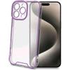 Celly Custodia Celly Glow per iphone 16 pro max vlf Trasparente/Viola [GLOW1081VLF]