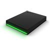 Seagate Game Drive for Xbox, 4TB, External Hard Drive Portable, USB 3.2 Gen 1, Black with built-in green LED bar, Xbox Certified, 2 year Rescue Services (STKX4000402)