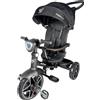 GIOJOY Triciclo Evolutivo 4-in-1 Moov-LX GioJoy by Giodicart - Telaio Nero e Rivestimenti Nero