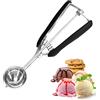 Glaxcidy Cucchiaio in Acciaio Inox per Gelato, Cucchiaio da Gelato, Meccanico per Gelato, Cucchiaio Palla, Biscotto Scooper, Cibo Scoop per Cookie, Gelato, Cupcake, Muffin, Polpette