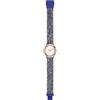 HIP HOP Orologio HWU0745 DONNA METAL quadrante MONO-COLORE BIANCO movimento SOLO TEMPO - 3 LANCETTE QUARZO e CINTURINO SILICONE E METALLO BLU