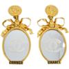 CHANEL Pre-Owned - Orecchini a clip CC anni '90-2000 - Donna - placcatura in oro - Taglia unica