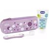 Chicco Set Igiene Dentale Bambino Dentifricio e Spazzolino 6m+ - Lilla