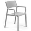 Nardi Sedia con Braccioli Trill da Esterno in Fiberglass - Grigio