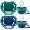 Philips Avent 2 pz Succhietti Ultra Air 6-18m - Verde e Blu