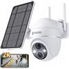 YESKAMO Telecamera Wifi Esterno Senza Fili YESKAMO ZS-GX4S 3MP PTZ a Batteria con Pannello Solare
