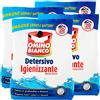 Omino Bianco Detersivo Lavatrice in Polvere Igienizzante con Antibatterico Rimuove Germi e Batteri 20 Lavaggi - 4 Confezioni da 1100 g ognuna