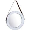 DCASA - Cornice rotonda con LED specchi da parete mobili adesivi decorazione per la casa, unisex, per adulti, colore unico