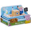 PEPPA PIG GRANDPA PIGS WOODEN BOAT, Sustainable FSC Certified Wooden Toy, Preschool Toy, Imaginative Play, Gift For 2-5 Year Old