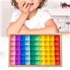 Cubi GEM arcobaleno Set di blocchi giocattolo impilabili per bambini Regali