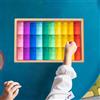 Cubi GEM arcobaleno Set di blocchi giocattolo impilabili per bambini Regali