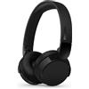 PHILIPS TAH4209BK Cuffie On-Ear wireless bluetooth leggere con isolamento acustico passivo - 55 ore di riproduzione, suono naturale, chiamate chiare, bassi dinamici, 2 ore di carica USB-C - Nero