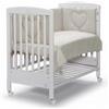 Cuoricini Lettino Co Sleeping Cuoricino Bianco con Materasso Incluso di Cuoricini