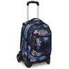 Seven Trolley Scuola Sganciabile New Tech, Blu, CHROMO FLUID BOY, 3 in 1 Spallacci per Uso Zaino, Zaino Scuola Bambini e Ragazzi