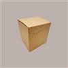 LUCGEL Scatola per Confezioni Regalo Porta Pandoro in Carta Avana Segreto 22x22H23 cm 5 pezzi