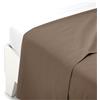 Caleffi Lenzuolo sopra Cotone tinta unita Moka Singolo in Cotone - 00996