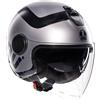 AGV CASCO MOTO JET AGV HELMETS ETERES E2206 RIMINI GRIGIO OPACO NERO TAGLIA M