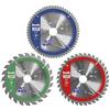 kwb set di 3 lame per sega circolare, Ø 190 x 30 / 20 / 16 mm