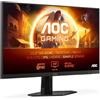 AOC Gaming 24G4XED Monitor FHD da 24 pollici, 180 Hz, 1 ms, FreeSync Prem., comp, G-Sync, HDR10 1920x1080, HDMI 2.0, DisplayPort 1.4 nero/grigio, 24 pollice FHD, Fixed stand