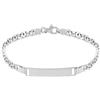 ORO&CO Bracciale da uomo con targa incidibile