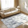 Tinyboy-hbq Tappeto Salotto Lavabile 120x160cm, Tappeto Camera da Letto Pelo Corto Moderno Antiscivolo Morbido Grigio Moderni Soggiorno Grandi Azzurro