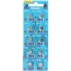 Vinnic AG4 1,5 V, 10 batterie alcaline, mini, G4 LR626 LR66, batterie a lunga durata, 10 pezzi, 1 blister
