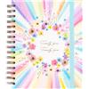DOHE Agenda 2024 2025 da settembre ad agosto - A5 (16,5 x 20,5 cm), giorno pagina, organizzatore accademico, spagnolo e inglese, indice laterale con ogni mese, chiusura ad anelli doppio Wire'o - Takenote