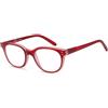 NEW VISION Occhiali da Lettura Donna Leggero Telaio Vintage Occhiali da Lettura Anti Luce Blu per Uomo Donna NV1201-B (Rosso, 1, Diottria)