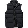 Generico Gilet Uomo Lavoro Invernale Leggera Caldo Senza Maniche Piumino Casual con Zip Smanicato Giacca Softshell Senza Cappuccio Antivento Da Lavoro Giubbotto Taglie Forti Imbottito Giubbino Trekking Corto