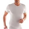 Liabel_ 3 t-Shirt Uomo Mezza Manica Scollo a V in Cotone Mercerizzato (Bianco, 6)