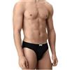 SAGGIO Cagi Set 6 Pezzi di Slip 1208 in Puro Cotone Filo di Scozia Modello a Vita Bassa con Conchiglia Anatomica Senza Cuciture Uomo Profumatore Nero 6