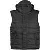 MFH Gilet Lined con cappuccio staccabile Nero taglia S