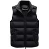 Generico Gilet Da Uomo Invernale Caldo Autunno Inverno Trekking Gilet Imbottito Casual Antivento Giubbotto Smanicato Leggero Effetto Lucido Lavoro Piumino Con Tasche Cerniera Collo Alto Trapuntato Giacca