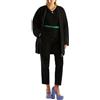 United Colors of Benetton Giubbotto 2KRADN03W Cappotto, Nero 100, M Donna